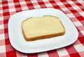 One slice of bread - making a blt Royalty Free Stock Photo