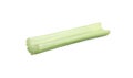 One slice of fresh celery stalk isolated on white Royalty Free Stock Photo