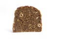 One slice of rye bread Royalty Free Stock Photo