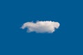 One small cloud. Cloud on the blue sky. Natural sky background Royalty Free Stock Photo