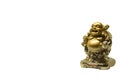 One small golden figurine of buddha