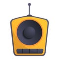 One speaker radio icon, cartoon style Royalty Free Stock Photo