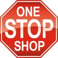 One Stop Shop Sign Symbol