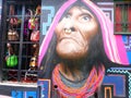 One of the street arts in Bogota