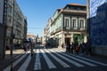 One of the streets in old downtown. Porto. Royalty Free Stock Photo