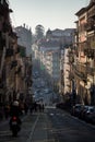 One of the streets in old downtown. Porto. Royalty Free Stock Photo