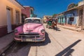 One of the streets in Trinidad, a colonial town - Cuba Royalty Free Stock Photo