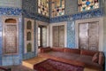 One of the Sultan meeting rooms in Topkapi Palace in Istanbul, Turkey Royalty Free Stock Photo