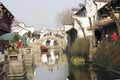 One sunny day of Yuehe Old Street(Jiaxing,zhejiang,china) Royalty Free Stock Photo