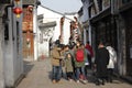 One sunny day of Yuehe Old Street(Jiaxing,zhejiang,china) Royalty Free Stock Photo