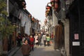 One sunny day of Yuehe Old Street(Jiaxing,zhejiang,china) Royalty Free Stock Photo