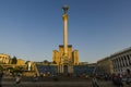 One of the symbols of Kiev Independence Square (Maidan Nezalezhnosti) in the center of the city Royalty Free Stock Photo