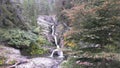 One of the taller waterfalls leading to Lake McDonald.