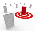 One Targeted Door Address in Bulls-Eye Target