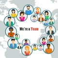We are the one team Royalty Free Stock Photo