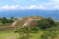 Monte Alban Temple Green in Spring Royalty Free Stock Photo