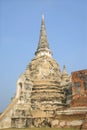 One of the three ancient stupas. Ayutthaya, Thailand Royalty Free Stock Photo