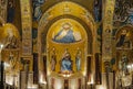 One of the three apses of Cappella Palatina - Palermo Royalty Free Stock Photo