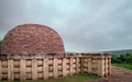 One of the three stupas at Sanchi heritage complex