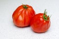 One tomato on a light background Royalty Free Stock Photo