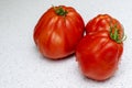One tomato on a light background Royalty Free Stock Photo