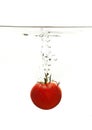 One Tomato Splash Royalty Free Stock Photo