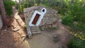 Salvador DaliÃ¢â¬â¢s Cottage in Palamos aerial drone view