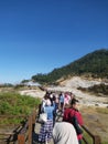 Sikidang crater Royalty Free Stock Photo