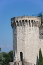 One of the towers forming part of the medieval ramparts surrounding Avignon