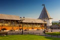 One of towers of Kazan Kremlin, medieval russian fortress, Kaza Royalty Free Stock Photo