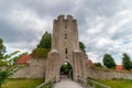 One of the towers on the Visby city wall on the island of Gotland in Sweden. Royalty Free Stock Photo