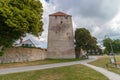 One of the towers on the Visby city wall on the island of Gotland in Sweden. Royalty Free Stock Photo
