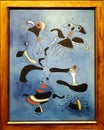 Photo of the original painting: `Birds and Insects` by Joan Miro Royalty Free Stock Photo