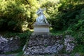 One of the twelve sculptures that symbolize the way of Jesus Christ. Mounted on Mount Montserrat, on the way to the holy Criptus Royalty Free Stock Photo