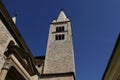 One of the two bell towers of St. George's Basilica in Prague Royalty Free Stock Photo