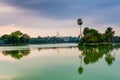 The Kandawgyi Lake, Yangon, Myanmar Royalty Free Stock Photo