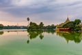 The Kandawgyi Lake, Yangon, Myanmar Royalty Free Stock Photo