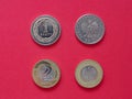 One and Two Polish Zloty coins, Poland Royalty Free Stock Photo