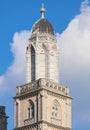 One of the two towers of the Grossmunster cathedral in Zurich, S