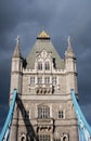 One of the two towers of London`s iconic Tower Bridge Royalty Free Stock Photo