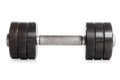 One used metal barbell