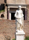 One of the vestal virgins in Roman Forum, Rome, Italy