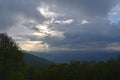 View on Blue Ridge Parkway in the Smokies Royalty Free Stock Photo