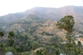 One view of Himalayas mountains from the top Royalty Free Stock Photo