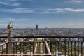 One of the viewfinders installed at the top of the Eiffel Tower, in Paris, France