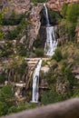 Waterfall in Sant Miquel del Fai Royalty Free Stock Photo