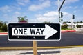 One way road sign Royalty Free Stock Photo