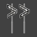 One way road sign Royalty Free Stock Photo