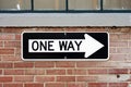 One Way Sign Royalty Free Stock Photo