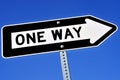 One way sign Royalty Free Stock Photo